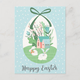 Cartão Postal De Festividades Felz pascoa