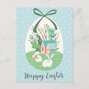 Cartão Postal De Festividades felz pascoa 