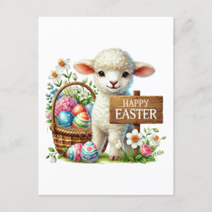 Cartão Postal De Festividades Felz pascoa