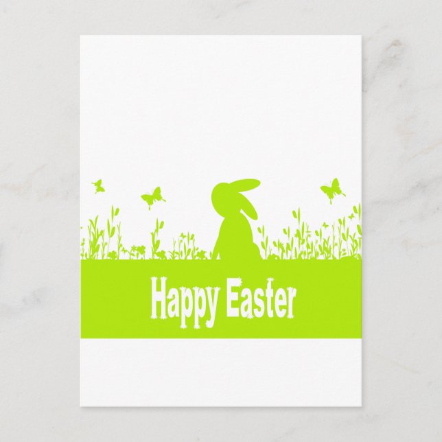 Cartão Postal De Festividades Felz pascoa (Frente)