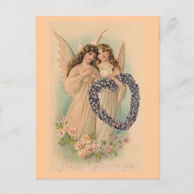 Cartão Postal De Festividades Felz pascoa Para Você (Frente)