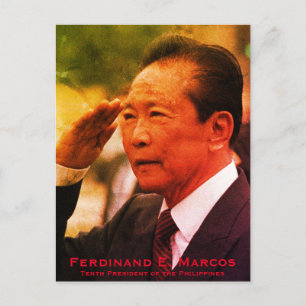 Cartão Postal De Festividades Ferdinand Marcos, Décimo Presidente das Filipinas
