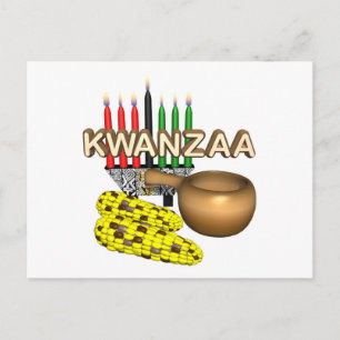 Cartão Postal De Festividades Feriado da finalidade de Kwanzaa