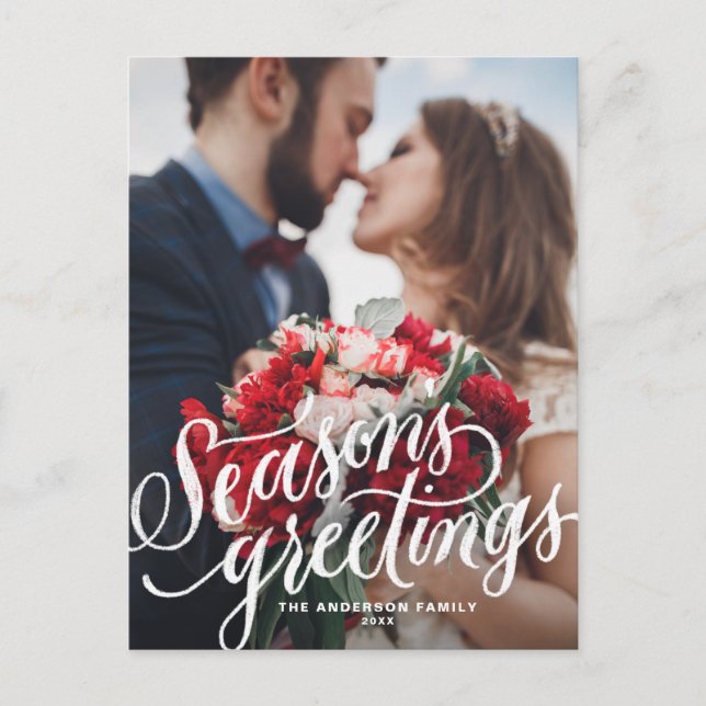 Cartão Postal De Festividades Feriado da foto da rotulação do giz dos (Frente)