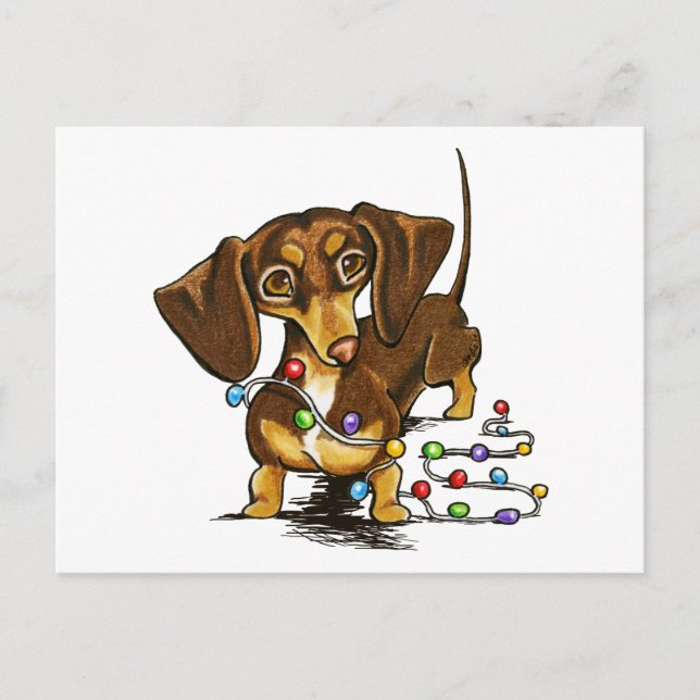 Cartão Postal De Festividades Feriado de Chocolate (Frente)