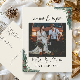 Cartão Postal De Festividades Feriado de Foto Kundenspezifische Casado e Brito