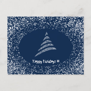 Cartão Postal De Festividades Feriado de Natal Artístico Monocromático Amitivo