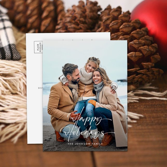 Cartão Postal De Festividades Feriados Felizes em Fotografias Simples (Criador carregado)