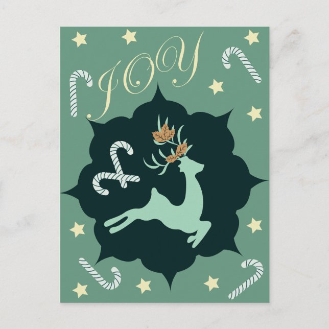 Cartão Postal De Festividades Feriados natalinos (Frente)