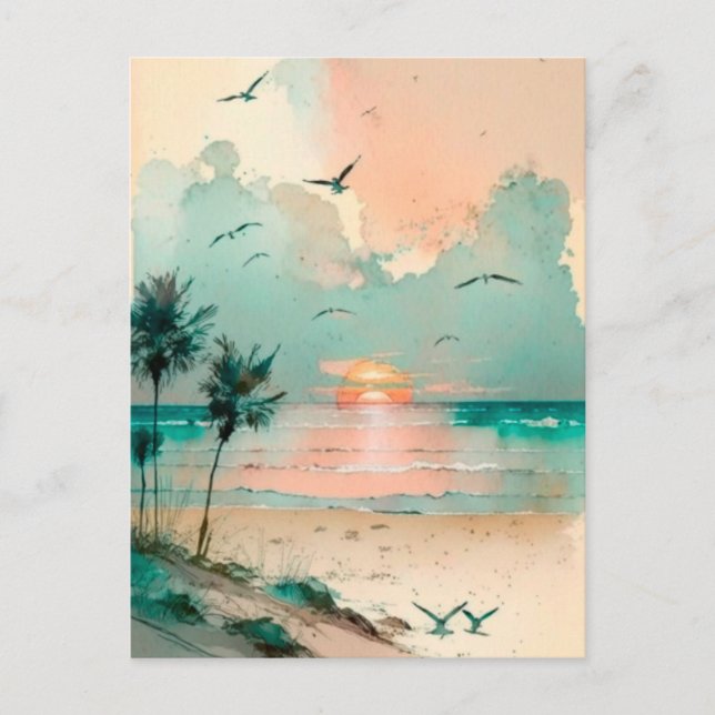 Cartão Postal De Festividades Férias (Frente)