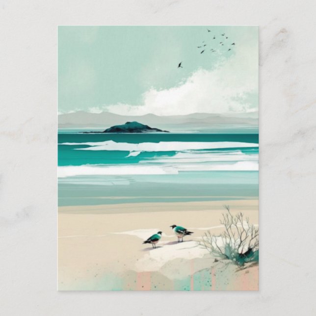 Cartão Postal De Festividades Férias (Frente)