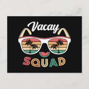 Cartão Postal De Festividades Férias de Verão de Praia Funny Squad