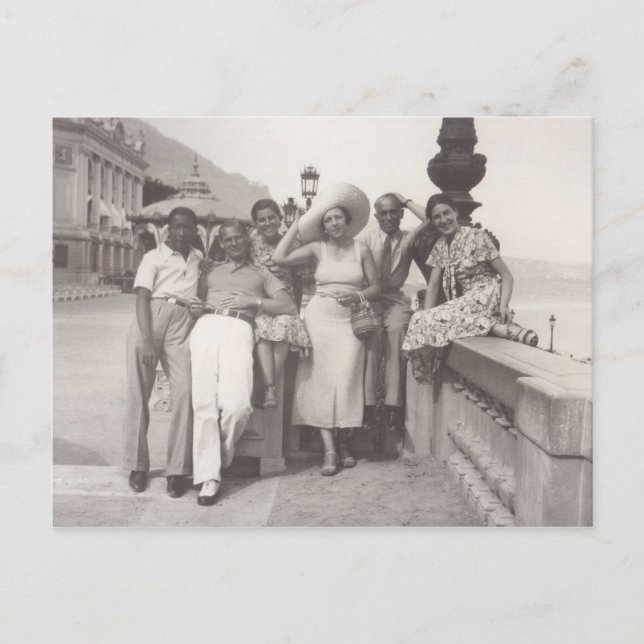 Cartão Postal De Festividades Férias em Cannes, França, anos 30 (Frente)