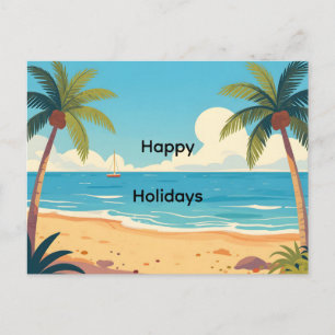 Cartão Postal De Festividades Férias Felizes