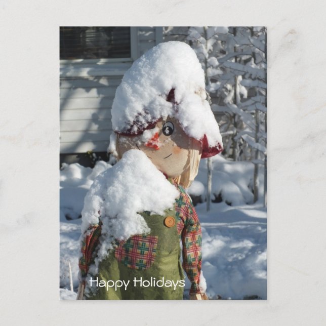 Cartão Postal De Festividades Férias Felizes (Frente)