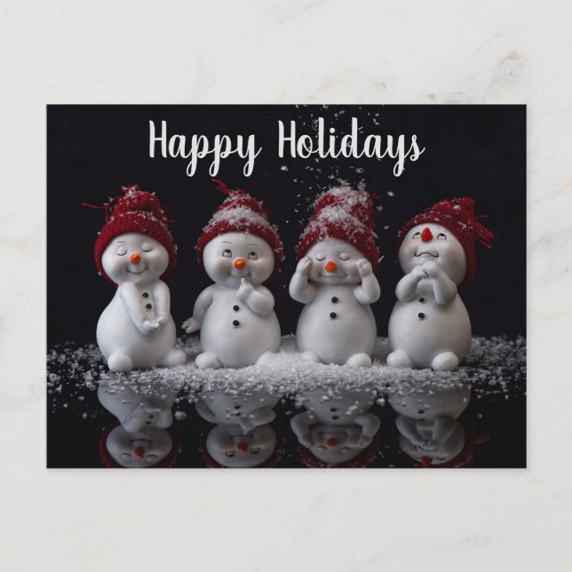 Cartão Postal De Festividades Férias Felizes (Frente)