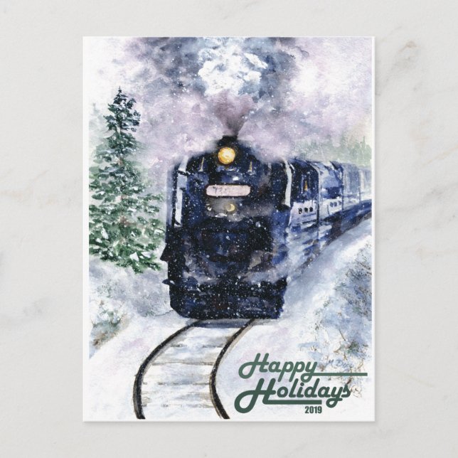 Cartão Postal De Festividades Férias Felizes Northern Express (Frente)