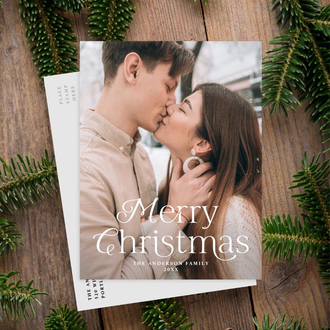 Cartão Postal De Festividades Feseselegance Feliz Foto de Natal (Criador carregado)