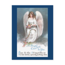 Festão de tecelagem da flor do anjo da páscoa do