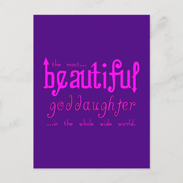 Cartão Postal De Festividades Festas de Natal de Aniversário Belíssima Filha (Frente)