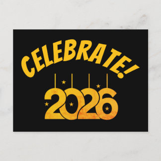 Cartão Postal De Festividades Festive New Year postcard