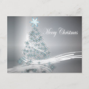 Cartão Postal De Festividades Festive Star Chic Christmas Evergreen