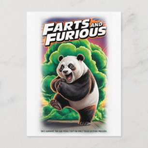 Cartão Postal De Festividades Filme Paródia Colorido em um Branco