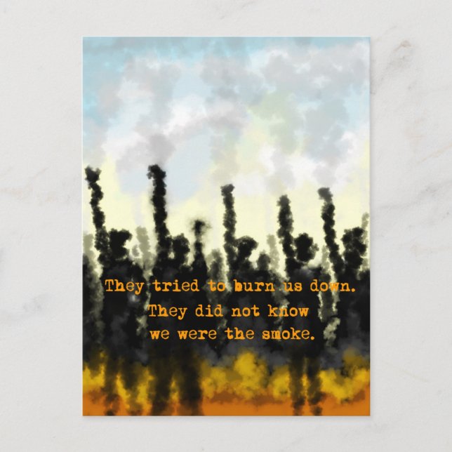 Cartão Postal De Festividades Fire & Smoke (Frente)