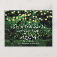 Firefly Lights Forest Salve o Cartão-Postal de Dat