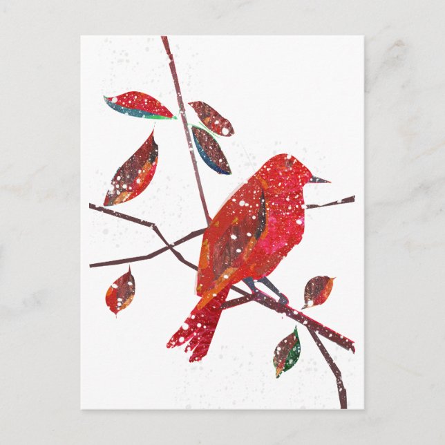 Cartão Postal De Festividades First Snow Holiday Season (Frente)