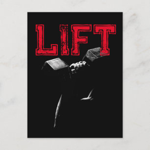 Cartão Postal De Festividades Fitness Motivacional Musculação Levantamento