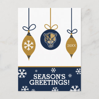 Cartão Postal De Festividades FIU Panthers - Natal