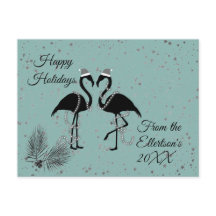 Flamingos Diversos Estrelas de Natal