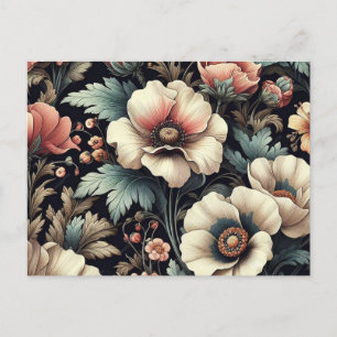 Cartão Postal De Festividades Flor colorido sem costura