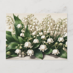 Cartão Postal De Festividades Flores de Lírio do Vale