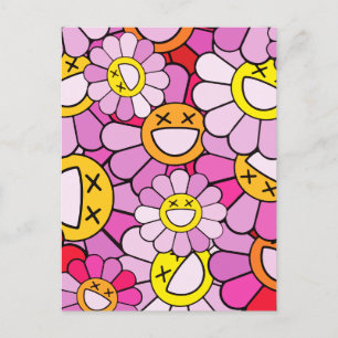 Cartão Postal De Festividades Flores Murakami