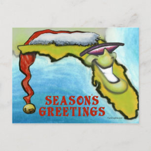 Cartão Postal De Festividades Flórida Natal