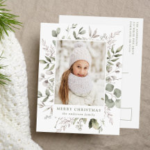 Folhagem de Inverno Elegante e Snowberries Foto