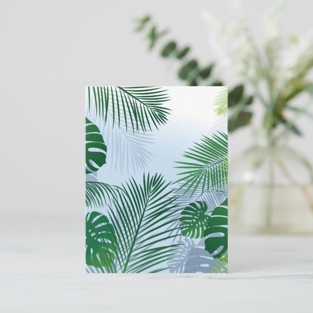 Cartão Postal De Festividades Folhas 3 (Em pé/Frente)