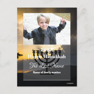 Cartão Postal De Festividades Folhas de Cartão-Postal Feliz Hanukkah - HAMbWG