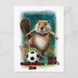 Cartão Postal De Festividades Football Celebration 2026 in Canada on a