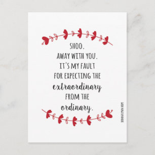 Cartão Postal De Festividades Fora Com Você Anti-Namorados