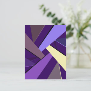 Cartão Postal De Festividades Forma Geométrica abstrato 5