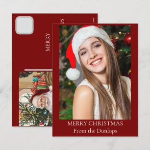 Cartão Postal De Festividades Foto Clássica de Decoração de Férias de Natal 2025