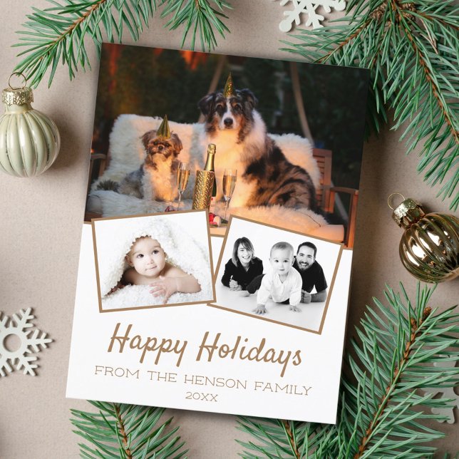 Cartão Postal De Festividades Foto da Colagem de Feriados Felizes 3 (Criador carregado)