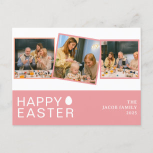 Cartão Postal De Festividades Foto da Elegante Moderna Bênção Páscoa Família Trê