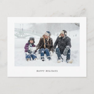 Cartão Postal De Festividades Foto da família de máquinas de escrever minimalist