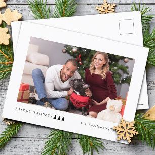 Cartão Postal De Festividades Foto de Árvore Moderna