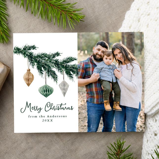 Cartão Postal De Festividades Foto de Enfeites de natal de Aquarela (Criador carregado)