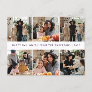 Cartão Postal De Festividades Foto de Halloween 6 Moderno Minimalista Spooky Fel